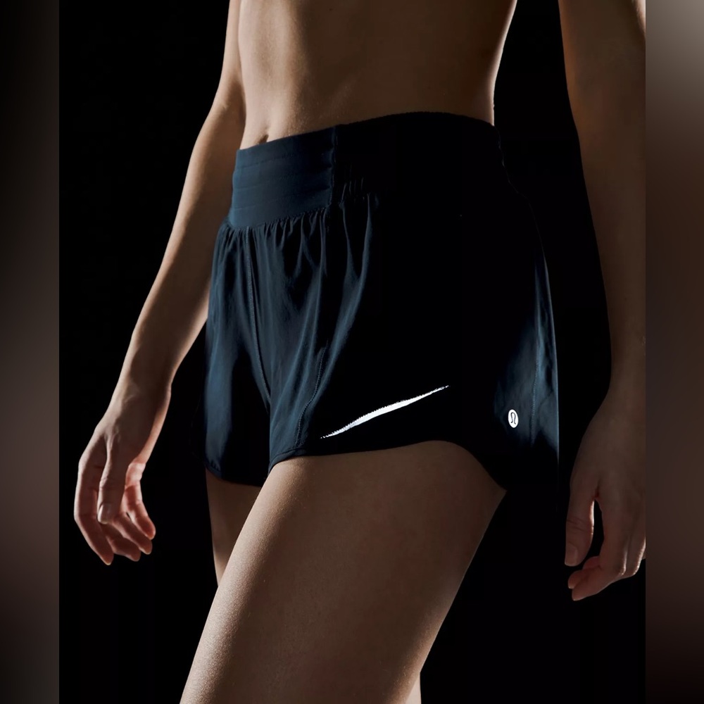 Lululemon - Hottie High-Rise Lined Run Short 2.5” - Black - Women’s size 2